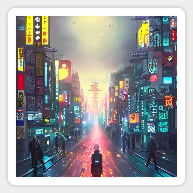 Tokyo Neon - Night Scenario - Animated Royal look Sticker by Trendy-Now